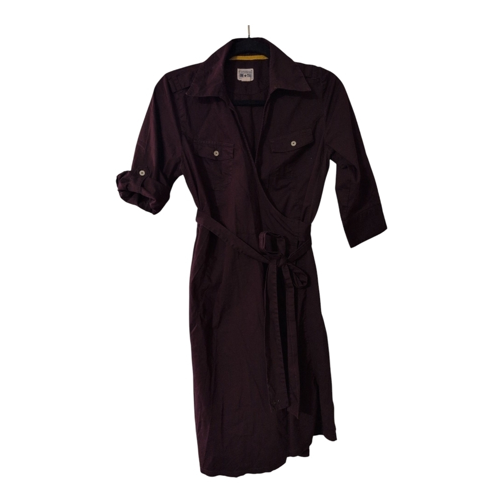 Converse One Star Y2K Dark Purple True Wrap Dress - Picture 2 of 9